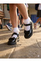 Black Ribbon Patent Leather Daily Orthopedic Girls' Ballerinas