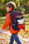 Ç-51981 School Bag Backpack Dark Blue-Red