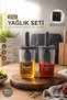 0520 2-Piece Labeled Silicone Brush Oil Vinegar Bowl - Oil Bowl-Sauce Bowl Food Storage Container 350 Cc