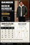 Men's Jacket Oversize Snap Closure Navy Blue Jacket Coats - 8