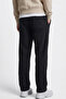 Men's Black Baggy Cut 3 Thread Winter Sweatpants (Puf Fabric&Cotton) - 4
