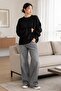 Black Crew Neck Oversize Women's Knitwear Sweater - 7
