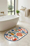 Digital Non-Slip Washable Colorful Modern Bath Mat Bathroom Rug Si - 2