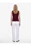 Slim Fit Layered Sleeveless Viscose Blend V-Neck Blouse - 3