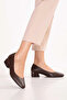 Genuine Leather Low Heel Shoes Vdt.07 Brown - 5