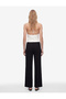 Normal Waist Stone Detailed Regular Fit Viscose Wide Leg Sweatpants - 3