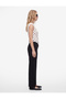 Scuba Fabric Straight Fit Pants with Pockets - 2