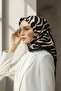 وشاح حمار وحشي 100% حرير 90x90 خياطة يدوية - 3
