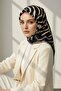 وشاح حمار وحشي 100% حرير 90x90 خياطة يدوية - 2