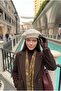 قبعة رسام نسائية من الصوف بلون إكرو مرصعة بالألماس |   قبعة شتوية بتصميم أنيق على الطراز الفرنسي - 5