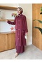 Tencel Shirt with Collar Pockets and Button Detail, Two-Piece Set