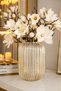 Decorative Line Glass Vase Bal 20 cm •• Home Decoration Trend Vase Luxury Living Room Vase Console | |   Modern Vase Models Flower Vase Tabletop Vase Live Flower & Artificial Flower Vase Luxury Vase Mirror Front Decor - 5