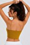 Women's Thin String Strap Double-Layered Crop Blouse, Basic Bustier - 4