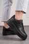 Daily Women's Sneaker Lace-Up Lightweight Thick High-Sole Walking Breathable Sports Shoes 451 - 4
