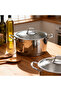 Güral 20 cm Stainless Steel Deep Pot Metal Handle - 2
