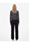 Hair Braid Textured Buttoned Regular Fit Crew Neck Long Sleeve Knitwear Cardigan - 4