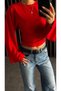 Modal Fabric Gathered Detail Wide Sleeve Blouse - 5
