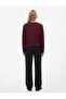 Hair Braid Textured Buttoned Regular Fit Crew Neck Long Sleeve Knitwear Cardigan - 4