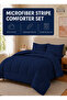 Stripe Comforter Set- Ultra Soft Brushed Microfiber Fabric, Soft Siliconized Fiber Filling - 5