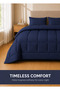 Stripe Comforter Set- Ultra Soft Brushed Microfiber Fabric, Soft Siliconized Fiber Filling - 2