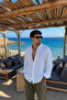 Men's Muslin Oversize Shirt White - 2