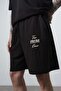 Men's Far from Basic Printed Regular Fit T-Shirt Shorts Set Black - 5