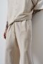Men's District Embroidered Baggy Trousers Beige - 4