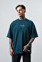 Men's Private Printed Oversize T-Shirt Emerald - 3