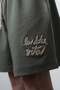 Men's La Dolce Vita Written Regular Fit T-Shirt Shorts Set Khaki - 5