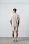 Men's Countryman Embroidered Regular Fit T-Shirt Shorts Set Beige - 3
