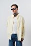 Men's Arma Embroidered Long Sleeve Oversize Shirt Yellow