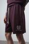 Men's Rocket Club Written Regular Fit T-Shirt Shorts Set Burgundy - 5