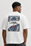 Men's Itsbyzey Embroidery Detailed Oversize T-Shirt Ecru