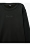 Three Threaded Ribbed Regular Fit Printed Crew Neck Long Sleeve Sweatshirt - 7