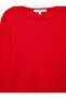 Cotton Slim Fit Corset Detailed Boat Neck Long Sleeve T-Shirt - 8