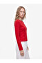 Cotton Slim Fit Corset Detailed Boat Neck Long Sleeve T-Shirt - 2