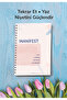 Manifest Notebook &Manifest Diary & 92 Pages (46 Sheets)
