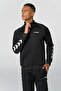 سترة رياضية للرجال باللون الأسود 921133-2001 Hmlfalconzo Zip Jacket