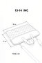 Morca Macbook Air Pro 13.3" & 14" Inch Compatible Laptop Briefcase Mink - 8