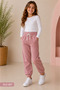 Set of 3 Seasonal 2-Thread Non-Threaded Girls' Sweatpants - 4