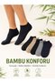 Men's 6 Pairs Bamboo Mid-Calf Booties Socks Black Navy Blue Beige Gray