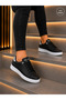 Unisex Orthopedic Comfortable Sports Shoes - Black and White Stone - 4