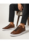 Men's Brown Genuine Leather Sports Casual Daily Shoes – Comfortable and Stylish Design - 3