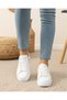 Unisex Faylon Sole Orthopedic Sports Shoes - White Silver Stone - 5