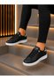 Unisex Faylon Sole Orthopedic Sports Shoes - Black White Stone - 5