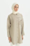Guipure Detailed Lyocell Tunic - Stone - 2