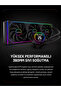 Hexcore 360 Intel / Amd Supported Fan with Temperature Level Indicator Argb Liquid Cooling Cpu Processor 360mm Liquid Cooling System - 4