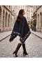 Cashmere Textured Shoulder Shawl, Knitwear Shawl, Cape Shawl, Poncho - 5