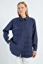 Fullamodest Sequin Leaf Embroidered Shirt