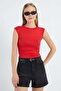 Slim Fit Blouse with Draped Sides - 5